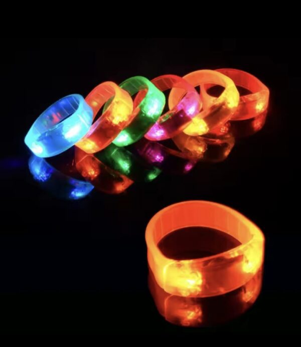 Pulseras con luz led